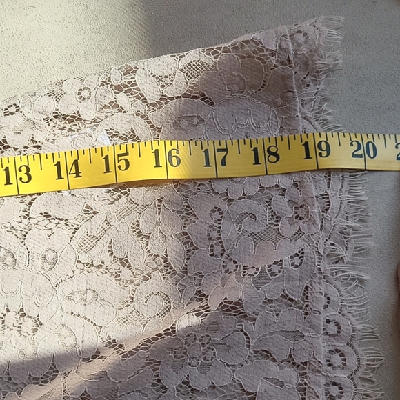 Joie nude beige colored lace top - Picture 6 of 8